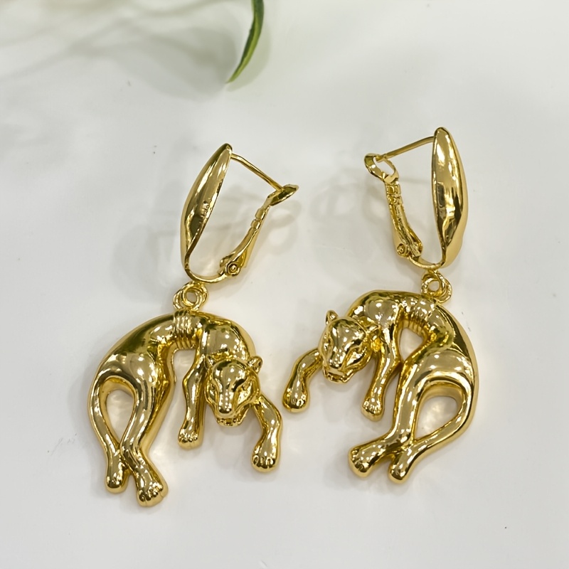 Leopard Earrings & Necklace Set Women's Jewelry